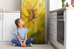 Osłona dekoracyjna na lodówkę Słoneczniki