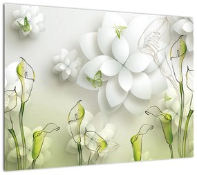 Obraz z kwiatami (70x50 cm)