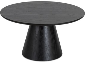 Stolik Kawowy CASSANDER MAX 80 cm Czarny Nowoczesny Loft