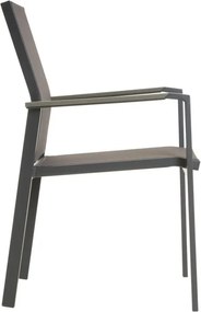 Zestaw krzeseł ogrodowych, szary, 2szt