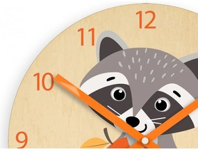 Zegar ścienny cichy do pokoju dziecięcego drewniany nowoczesny dekoracyjny