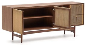 Brązowa niska komoda w dekorze orzecha 180x73 cm Elan – Kave Home
