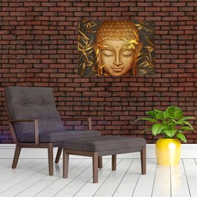 Obraz - Złoty Budda (70x50 cm)
