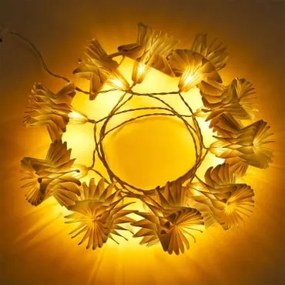 Girlanda Dekoracyjna Z Lampkami Led Z Papieru Silea Gardenia Biel - Sklum