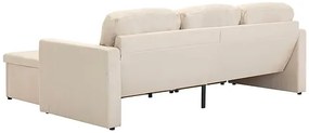 Rozkładana sofa modułowa ciemnokremowa - Odi 4Q