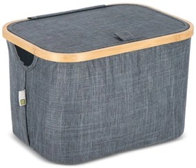 Skladany kosz NOLVIO 25 L, niebiesko-szary