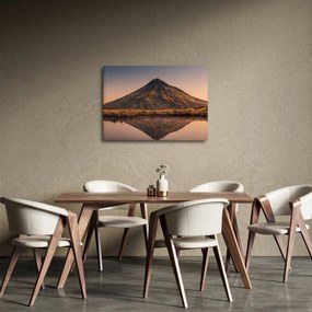 Obraz odbicia góry Taranaki, Nowa Zelandia (70x50 cm)