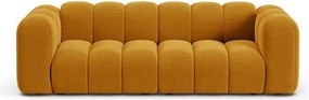 Żółta sofa 228 cm Lupine – Micadoni Home