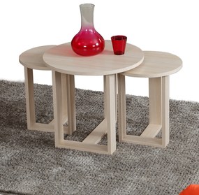 Stolik do odkładania Mira Oak, 3 szt.