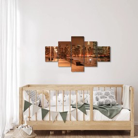 Obraz - Nocne miasto (125x70 cm)