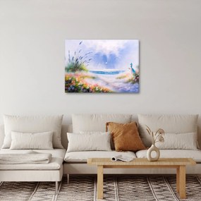 Obraz - Romantyczna plaża, obraz olejny (70x50 cm)