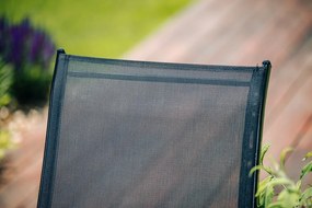 Zestaw 4 krzeseł ogrodowych TAVERNO czarny