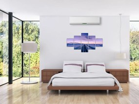 Obraz drogi zimą (125x70 cm)