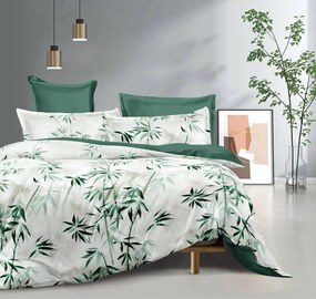 PrzytulneMieszkanie.pl PrzytulneMieszkanie.pl Bawełniana pościel GRELINNE kremowo-zielona Rozmiar pościeli: 70 x 90 cm | 140 x 200 cm