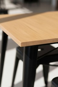 Torix Stó Kwadratowy Naturalne Drewno 70 cm