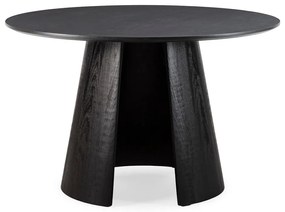 Okrągły stół z czarnym blatem ø 120 cm Zuri – MOME