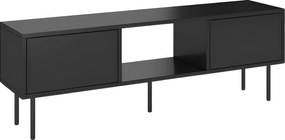 Czarna nowoczesna komoda RTV Dancan MIRKA / szer. 130 cm