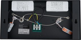 Nowoczesny reflektor natynkowy czarny z możliwością ściemniania LED 2-źródła światła - Dionysos