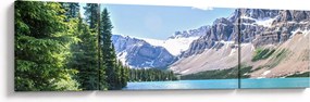Obraz alpejskiego jeziora (170x50 cm)