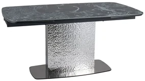 Stół rozkładany MONCLER CERAMIC 160(240)x90 morski/srebrny SIGNAL