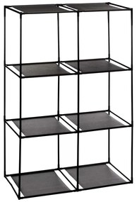 Regał z 6 pojemnikami tekstylnymi, wys. 98 cm