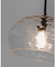 Czarna lampa wisząca ze szklanym kloszem ø 40 cm Balma – Kave Home