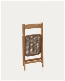 Brązowe drewniane krzesło ogrodowe Dandara – Kave Home