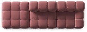 Różowa aksamitna sofa 282 cm Bellis – Micadoni Home