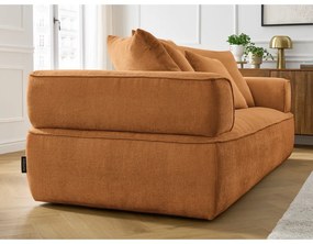 Musztardowa sofa z tkaniny szenilowej 237 cm Whesley – Bobochic Paris