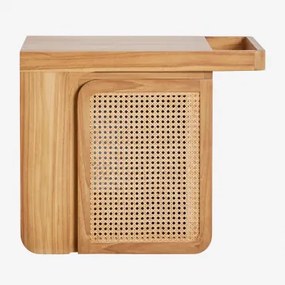 Zestaw Mebli Łazienkowych Wiszących Na Ścianie Z Drewna Tekowego Georgy Drewno Tekowe & Without Sink & Bezlusterkowiec & Bez Kranu - Sklum