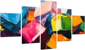 Obraz - Kolorowe kostki (125x70 cm)