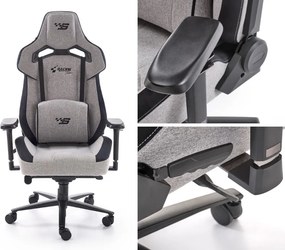 Fotel gamingowy z regulacjami Alister Halmar