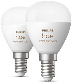 Inteligentne żarówki z gwintem E14, 5 W zestaw 2 szt. White and color ambiance – Philips Hue