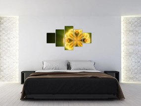 Obraz żółtego kwiatu (125x70 cm)