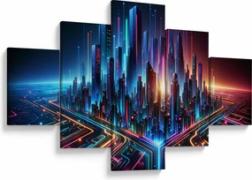 Obraz - Miasto przyszłości (125x70 cm)