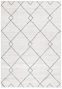 Dywan poliestrowy Berber romby kremowe 160 cm x 230 cm