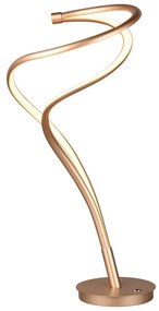 Lampa stołowa LED w kolorze złota z metalowym kloszem (wys. 56 cm) Nala – Trio Select