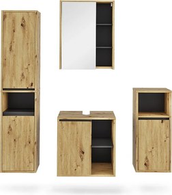 Zestaw mebli łazienkowych artisan/szary 60x45.5x60 viola