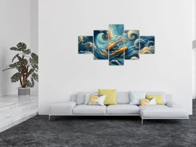 Obraz - Złote rybki (125x70 cm)