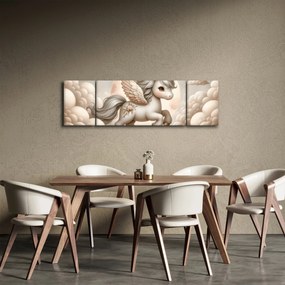 Obraz - Jednorożec w chmurach (170x50 cm)