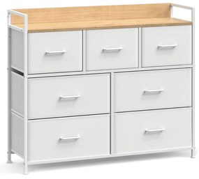 Komoda z szufladami FLEXIRO 98x85 cm, dąb/biała