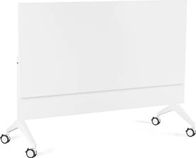 Biurko pracownicze z panelem maskującym Yumi S 150x70 cm biały/biały