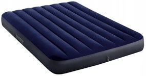 Materac dmuchany dwuosobowy welurowy 137 x 191 cm INTEX 64758 niebieski