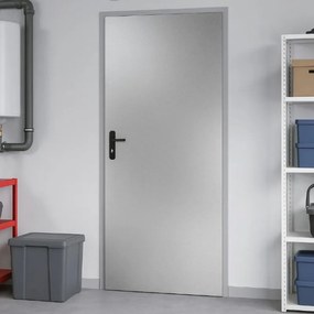 Drzwi blaszane 90, prawa, ocynkowana