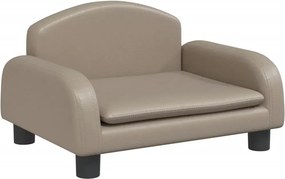 Dziecięca sofa z ekoskóry cappuccino B6-T35