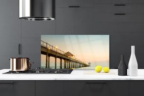 Szkło Dekoracyjne do Kuchni Most Wiszący Nad Zatoką