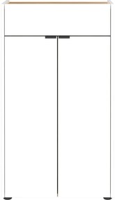 Biała wysoka szafka łazienkowa 60x98 cm Forano – Germania