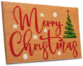 Wycieraczka z włókna kokosowego ze świątecznym motywem 40x70 cm Merry Christmas – Hanse Home