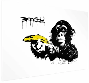 Plakat Banksy: Małpa 42x29,7 cm bez ramy z marginesem ARTGEIST B
