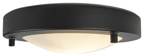 Nowoczesna lampa sufitowa czarna 18 cm IP44 - Yuma